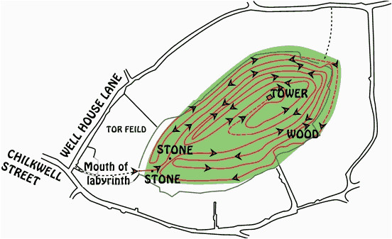 Glastonbury On Map Of England Does the Red Path Map A Scarlet Thread Of Contrition On Glastonbury