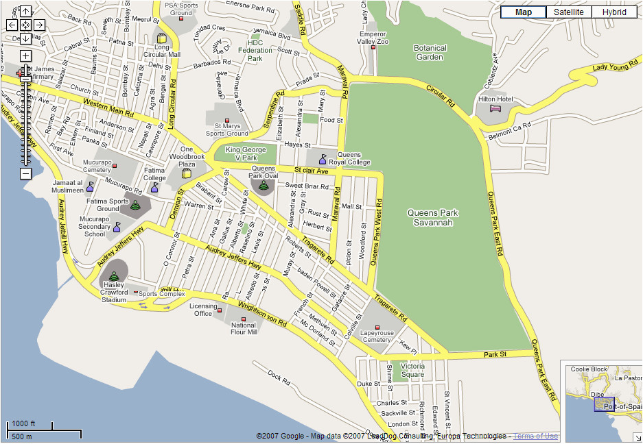 Google Map Trinidad Port Of Spain Https Www Ttcs Tt Osswin Poster 1 Draft 2007 07 30t13 26 55z Https