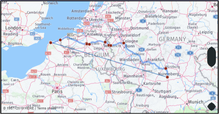 Google Maps Calais France Distance From Calais to Rothenburg Od Tauber Google Maps