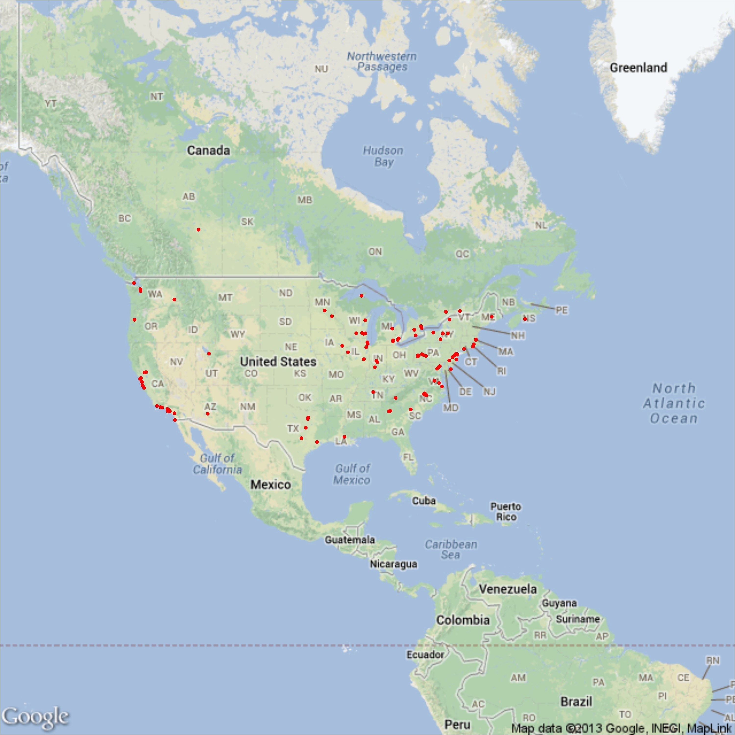 Google Maps Canada Bc Google Maps and atlases