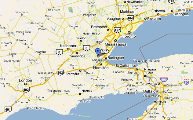 Google Maps toronto Ontario Canada Dundas Ontario Location and Population