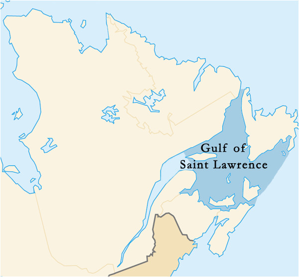 Gulf Of St Lawrence Canada Map | secretmuseum