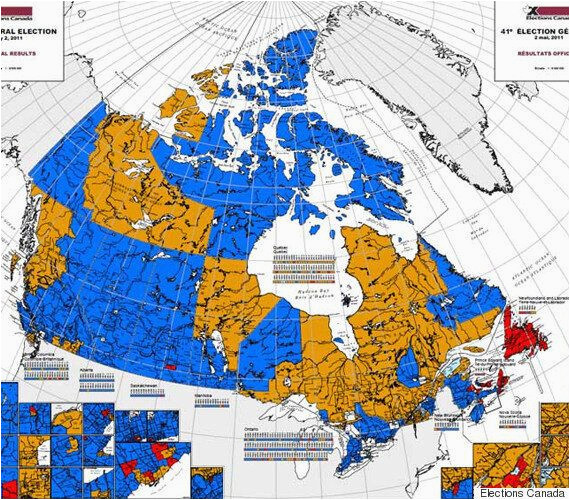 Hard Water Map Canada Canada Election Map before and after Canadians Voted
