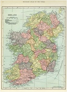 Historic Maps Ireland Ireland Map Vintage Map Download Antique Map C S Hammond