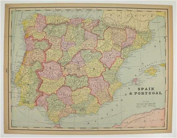 Historical Maps Of Spain Vintage Spain Map Portugal Holland Map Belgium Denmark Map