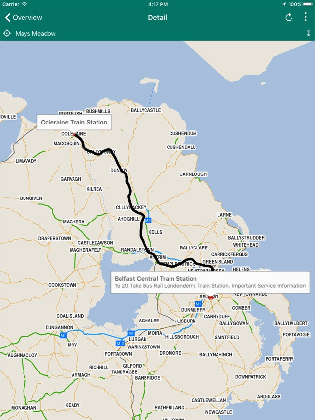 Ireland Rail Map Translink Ni On The App Store Of Ireland Rail Map 