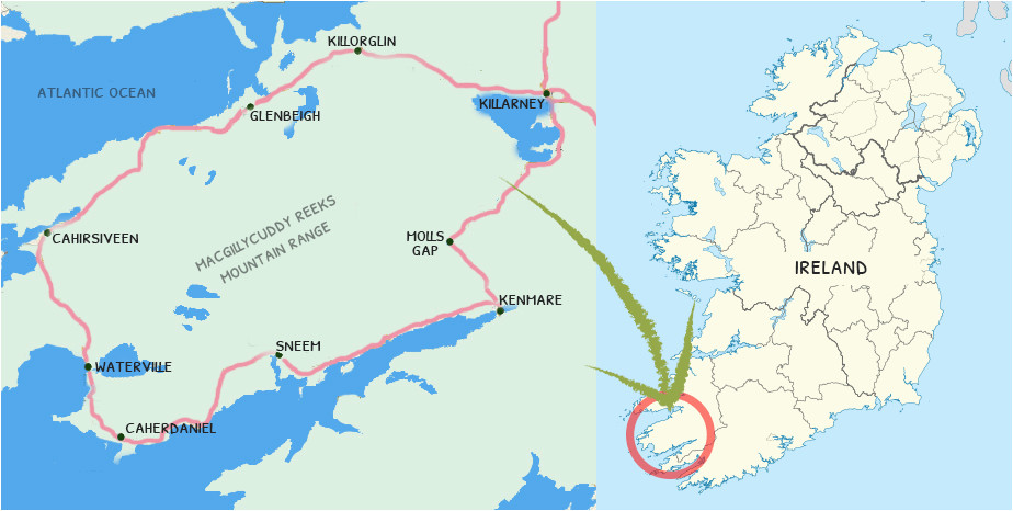 Ireland Ring Of Kerry Map Ring Of Kerry Ultimate Guide Updated for 2019 Vagabond tours