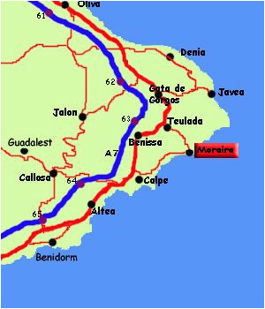 Javea Spain Map Moraira Spain Moraira Spain Spain Destinations Javea