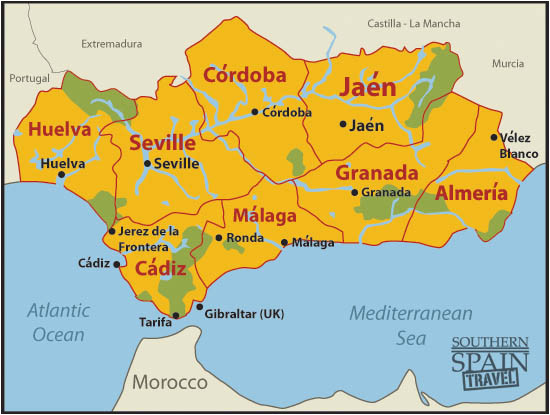 Jerez De La Frontera Spain Map Map Of Spain