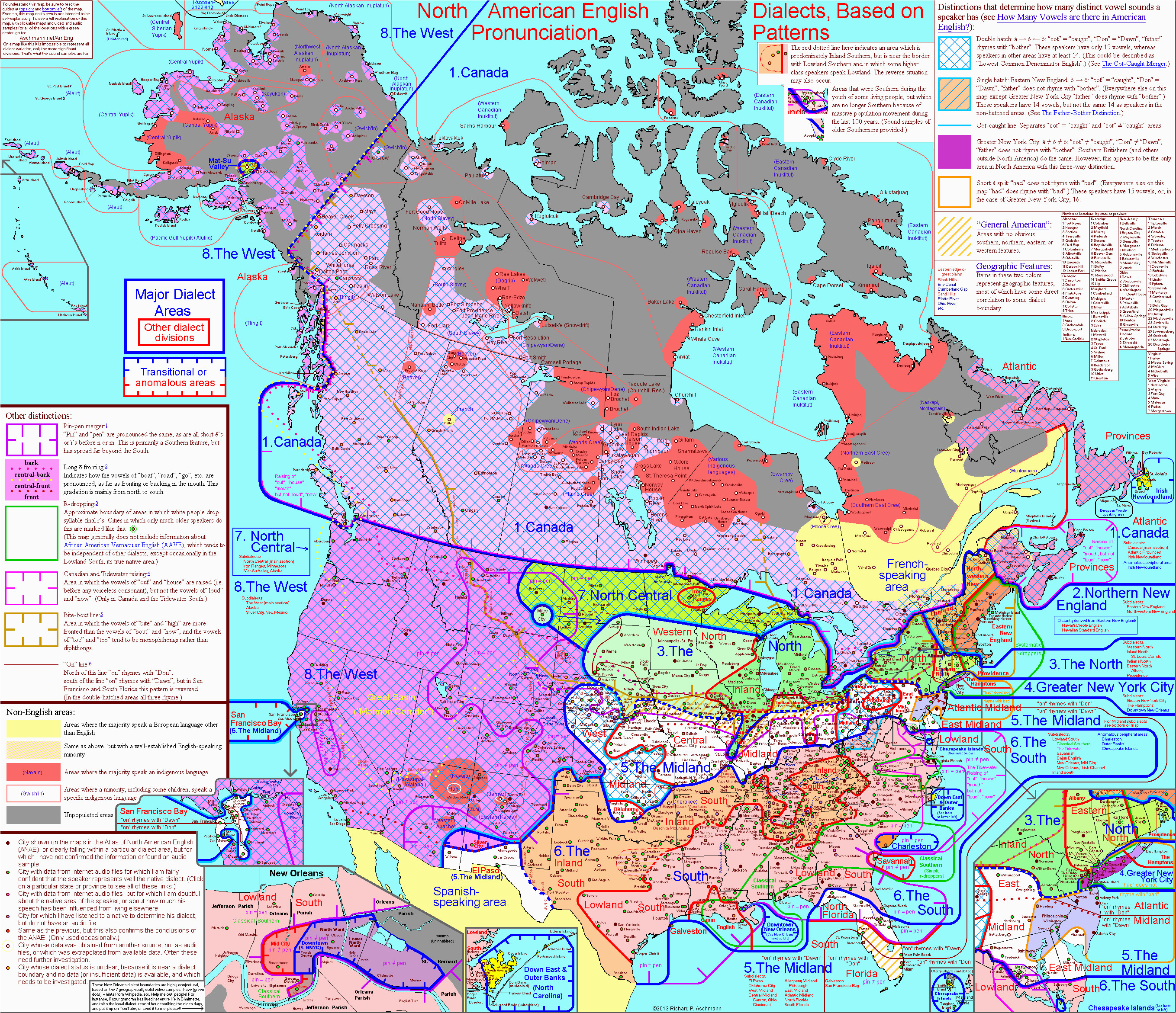 Language Map Canada Look Amazing Interactive Map Shows Every Local Dialect In the U S