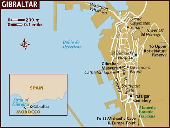 Large Map Of Spain Large Gibraltar Maps for Free Download and Print High