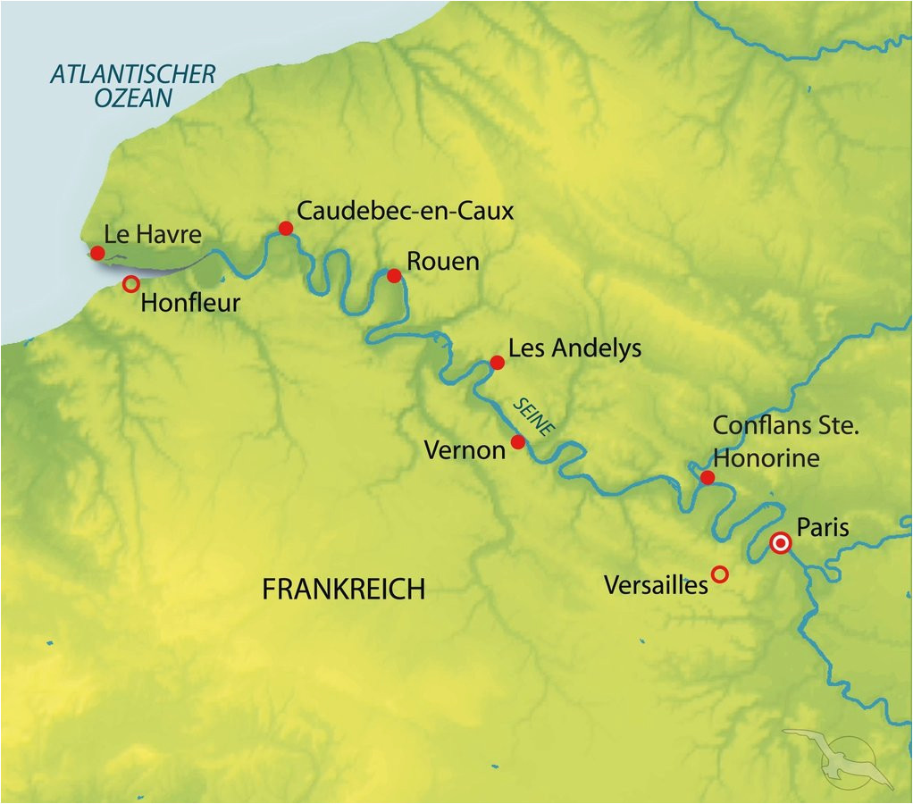 Le Havre France Map Hohepunkte Auf Der Seine Kreuzfahrt Mit Amadeus Diamond