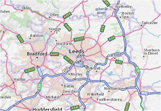 Leeds Map England Leeds Map Detailed Maps for the City Of Leeds Viamichelin