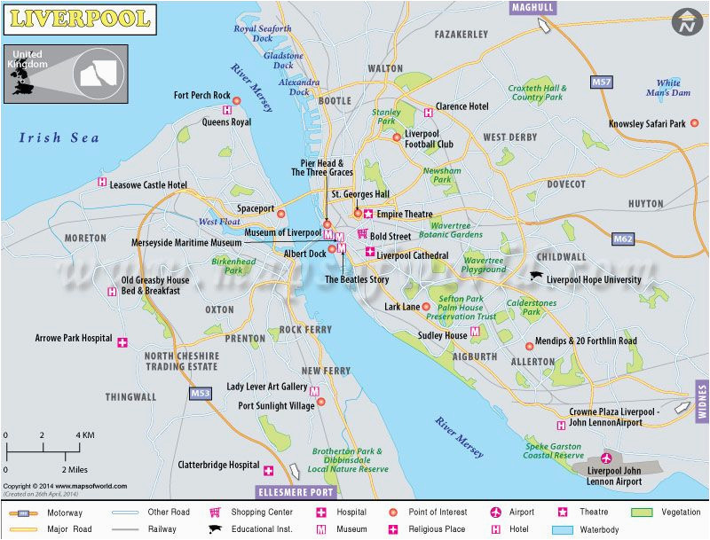 Liverpool On the Map Of England Liverpool Avinash Liverpool Map Liverpool City Liverpool