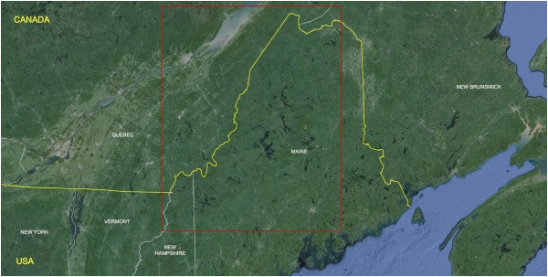 Maine Canada Border Map the Center for Land Use Interpretation