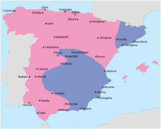 Mainland Spain Map Spanish Civil War Wikipedia