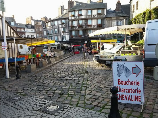 Map Honfleur France Blick Aus Der Kirchtur Auf Den Bunten Markt Picture Of