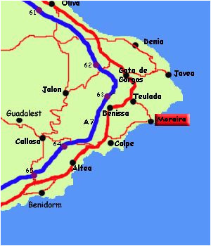 Map Javea Spain Moraira Spain Moraira Spain Spain Destinations Javea