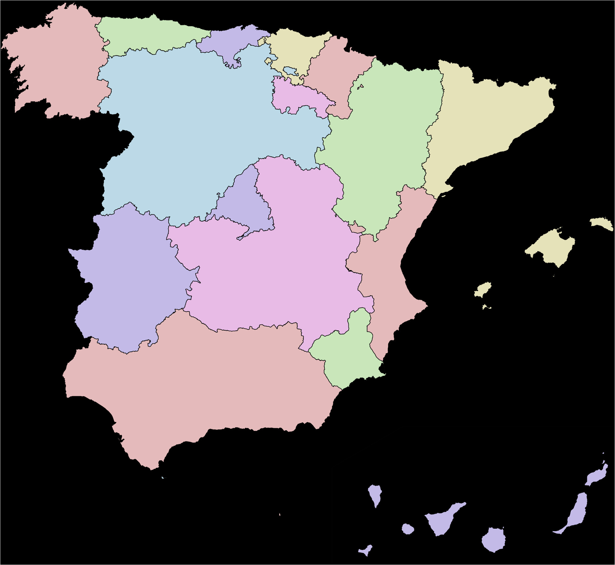 Map Murcia area Spain Autonomous Communities Of Spain Wikipedia