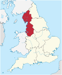 Map northwest England north West England Wikipedia