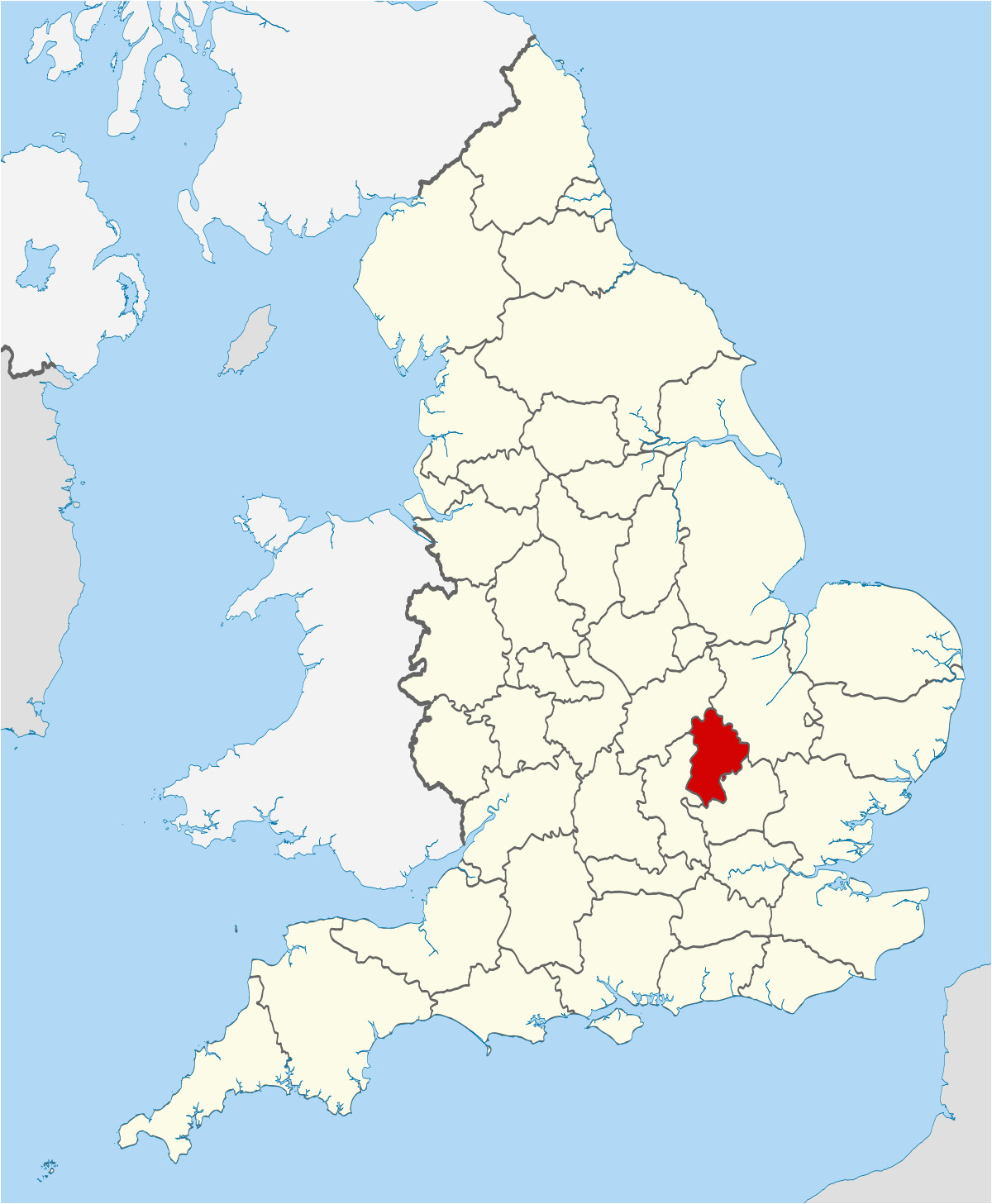 Map Of Bedfordshire England Grade I Listed Buildings In Bedfordshire Wikipedia