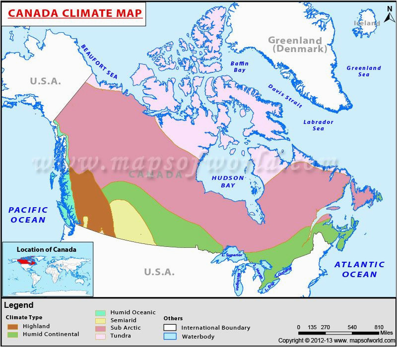 Map Of Canada and Greenland Canada Climate Map Body Of Knowledge Map Canada