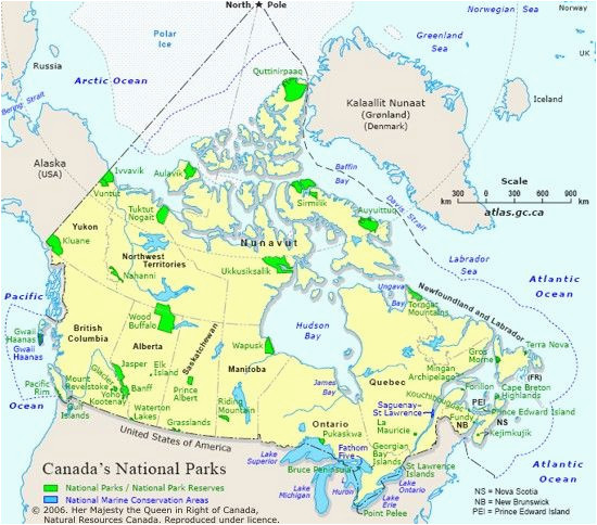 Map Of Canada National Parks Map Of Canada S National Parks Canada In 2019 Canada National