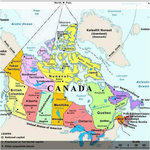 Map Of Canada States and Capitals Plan Your Trip with these 20 Maps Of Canada