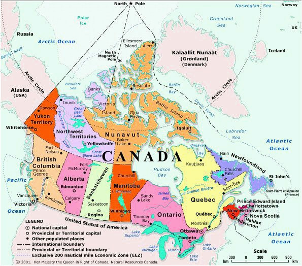 Map Of Canada with Provinces and Cities Maps Of Canada Maps Of Canadian Provinces and Territories