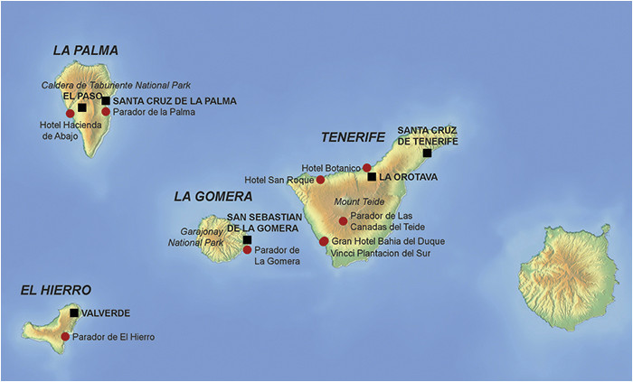 Map Of Canary islands and Spain Luxury Holidays to the Canary islands Luxury Hotels On Tenerife Map Of Canary islands and Spain Luxury Holidays to the Canary islands Luxury Hotels On Tenerife