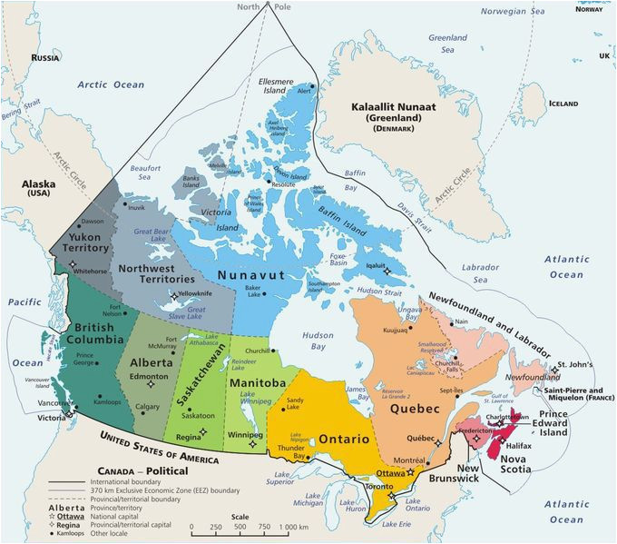 Map Of Eastern Canada Provinces Plan Your Trip with these 20 Maps Of Canada