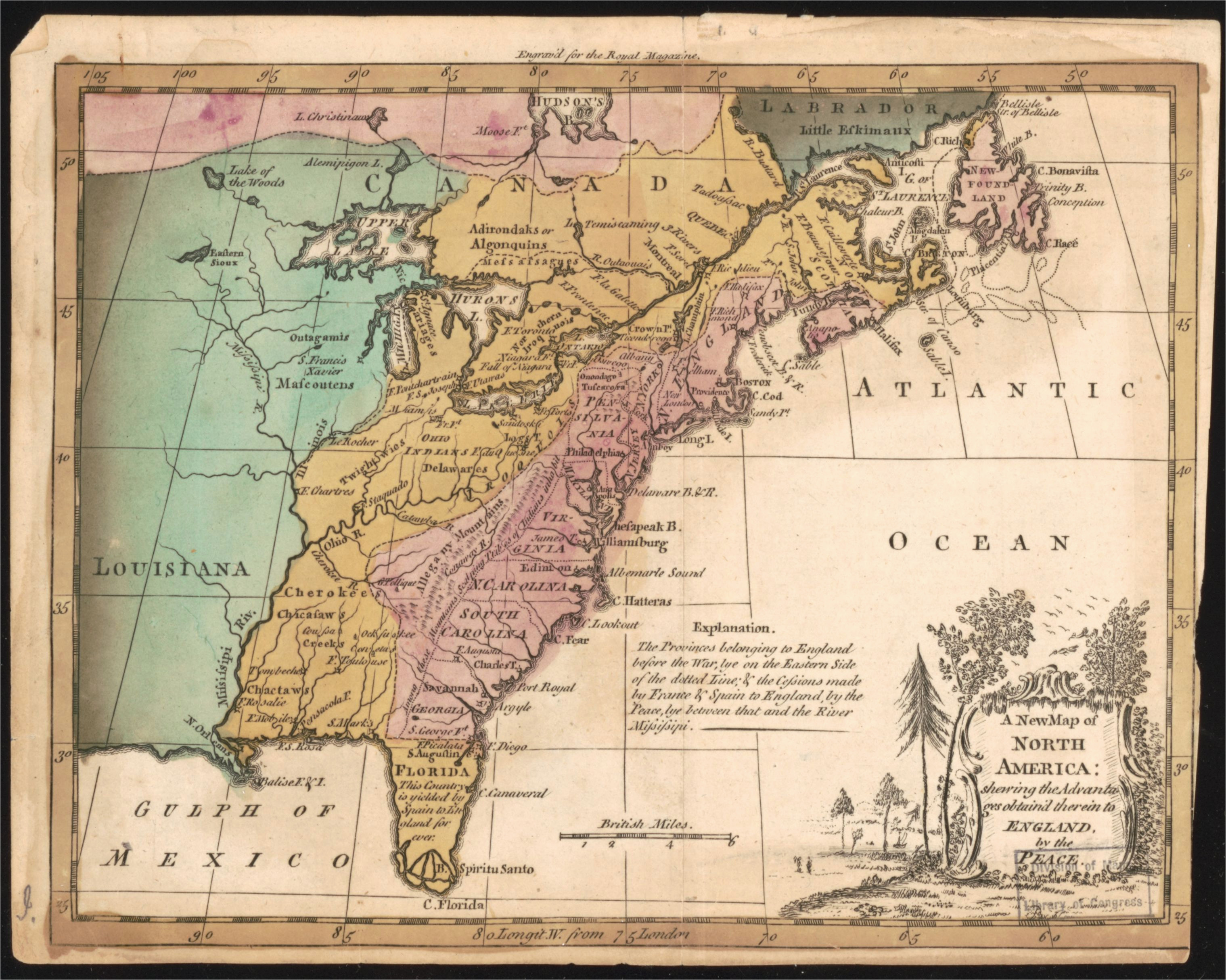 Map Of England and America File A New Map Of north America Shewing the Advantages