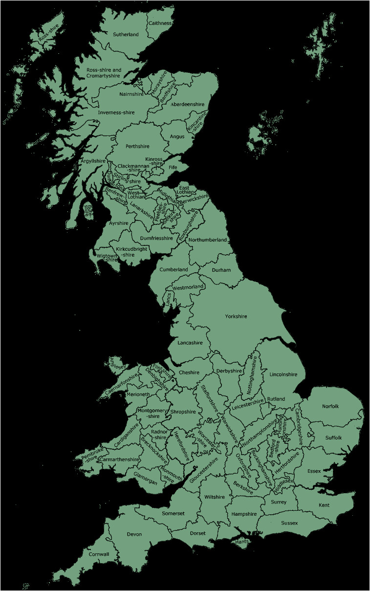 Map Of England Showing County Boundaries Historic Counties Map Of England Uk