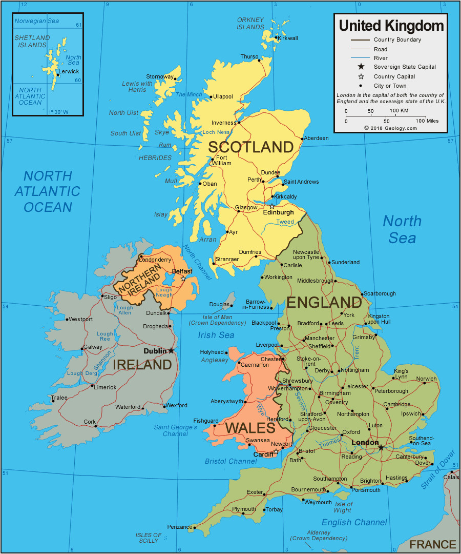 Map Of England Showing towns and Cities United Kingdom Map England Scotland northern Ireland Wales