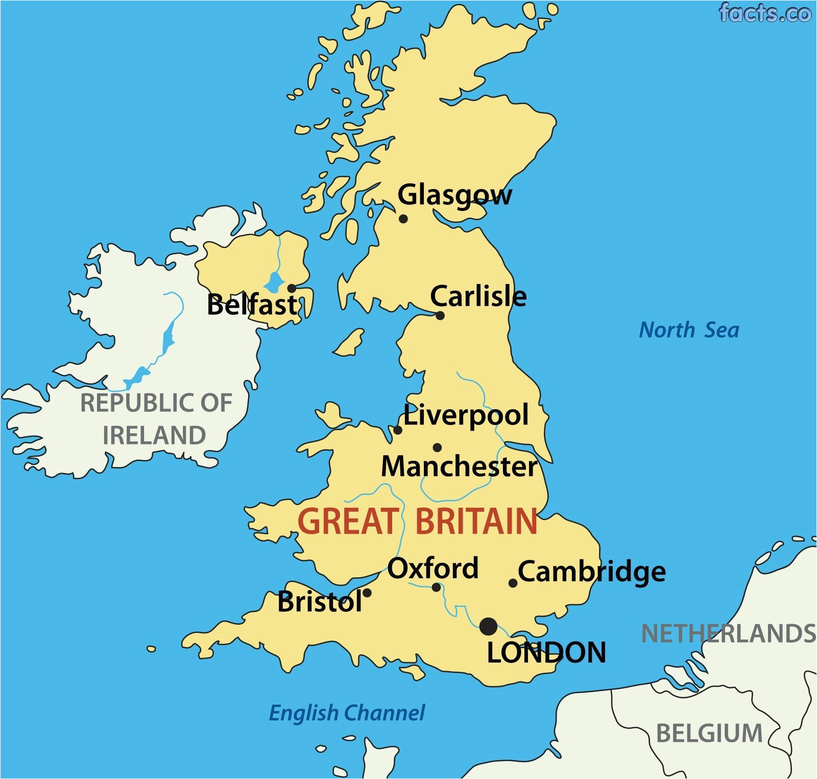 Map Of England with Major Cities Map Uk with Cities Sin Ridt org