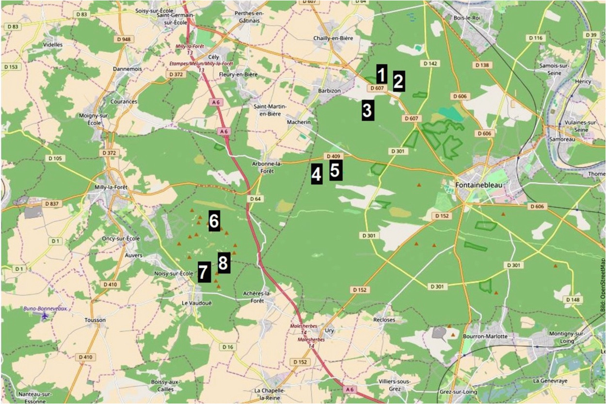 Map Of Fontainebleau France Bouldern In Fontainebleau Geschichte Tipps Infos