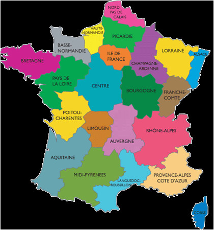 Map Of France and Its Regions Map Of France Departments Regions Cities France Map