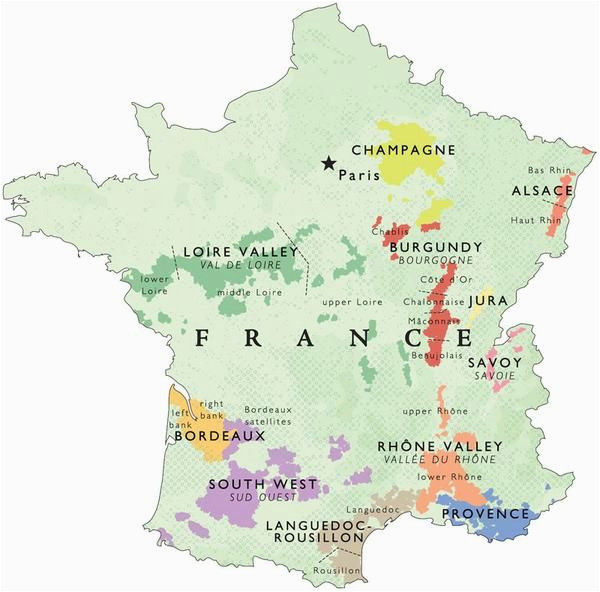Map Of France Bordeaux Region Wine Map Of France In 2019 Places France Map Wine