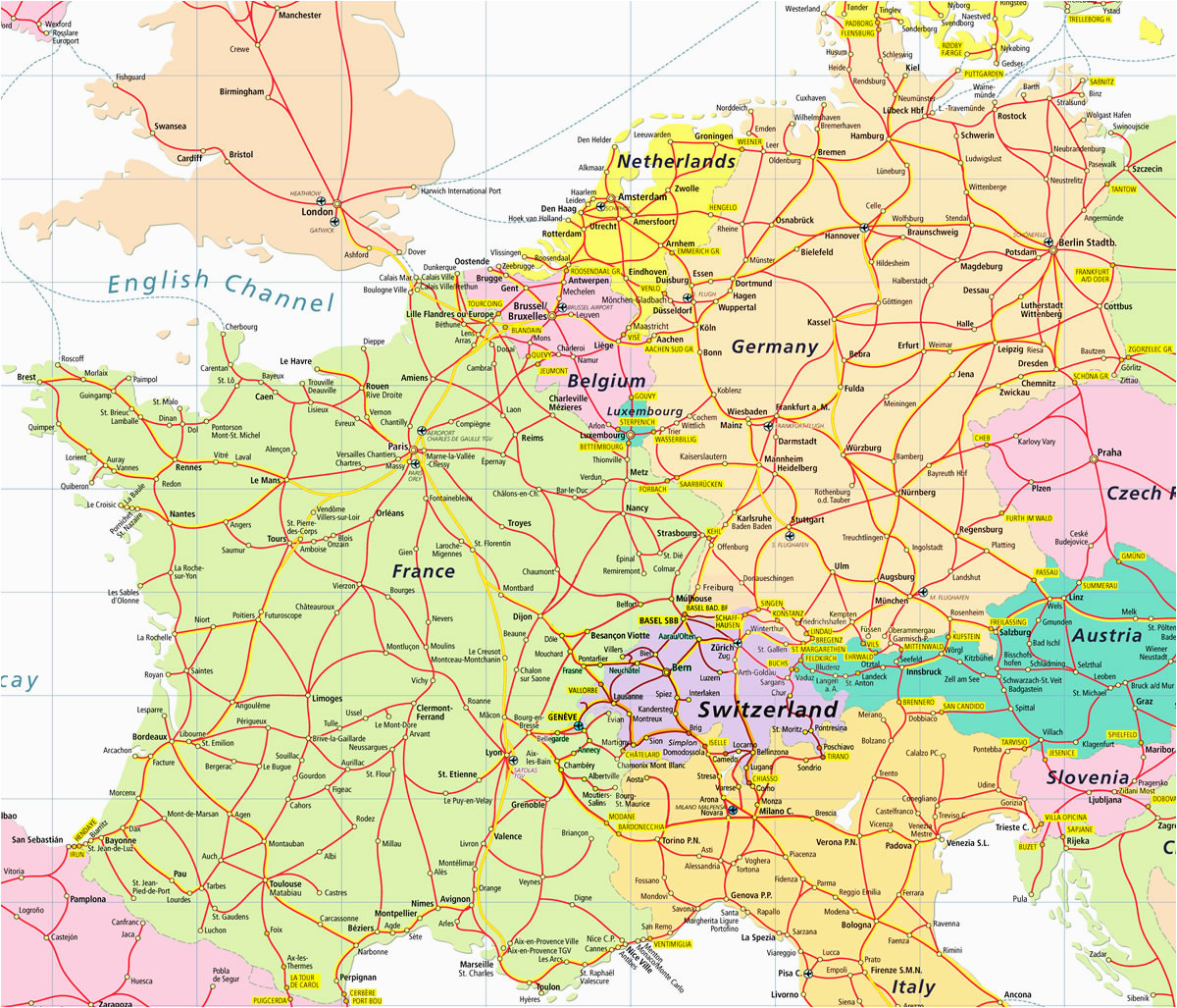 Map Of France Germany and Switzerland Map Of France Italy and Switzerland Download them and Print