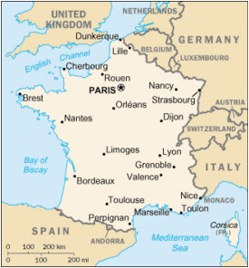 Map Of France Perpignan France New World Encyclopedia