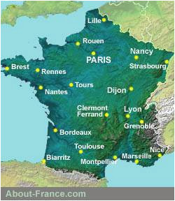 Map Of France Rivers and Mountains Map Of the Rivers In France About France Com