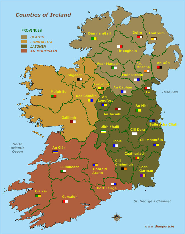 Map Of Ireland In Irish Language Map Of Ireland In Irish Language Download them and Print