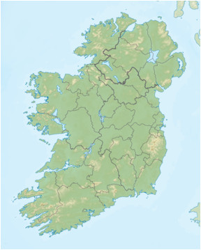 Map Of Ireland Mountains and Rivers Carrauntoohil Wikipedia