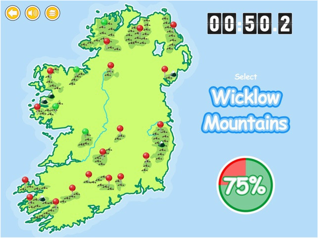 Map Of Ireland with Mountains Know Your Ireland
