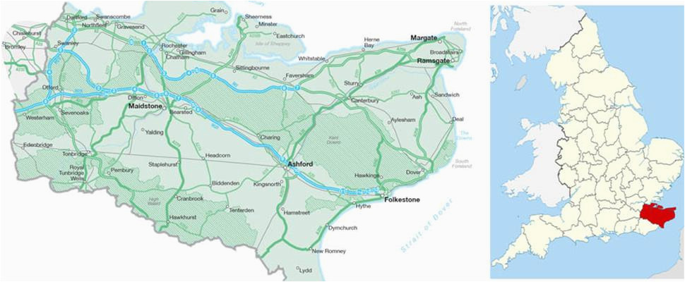 Map Of Kent England Uk Map Of Kent Visit south East England