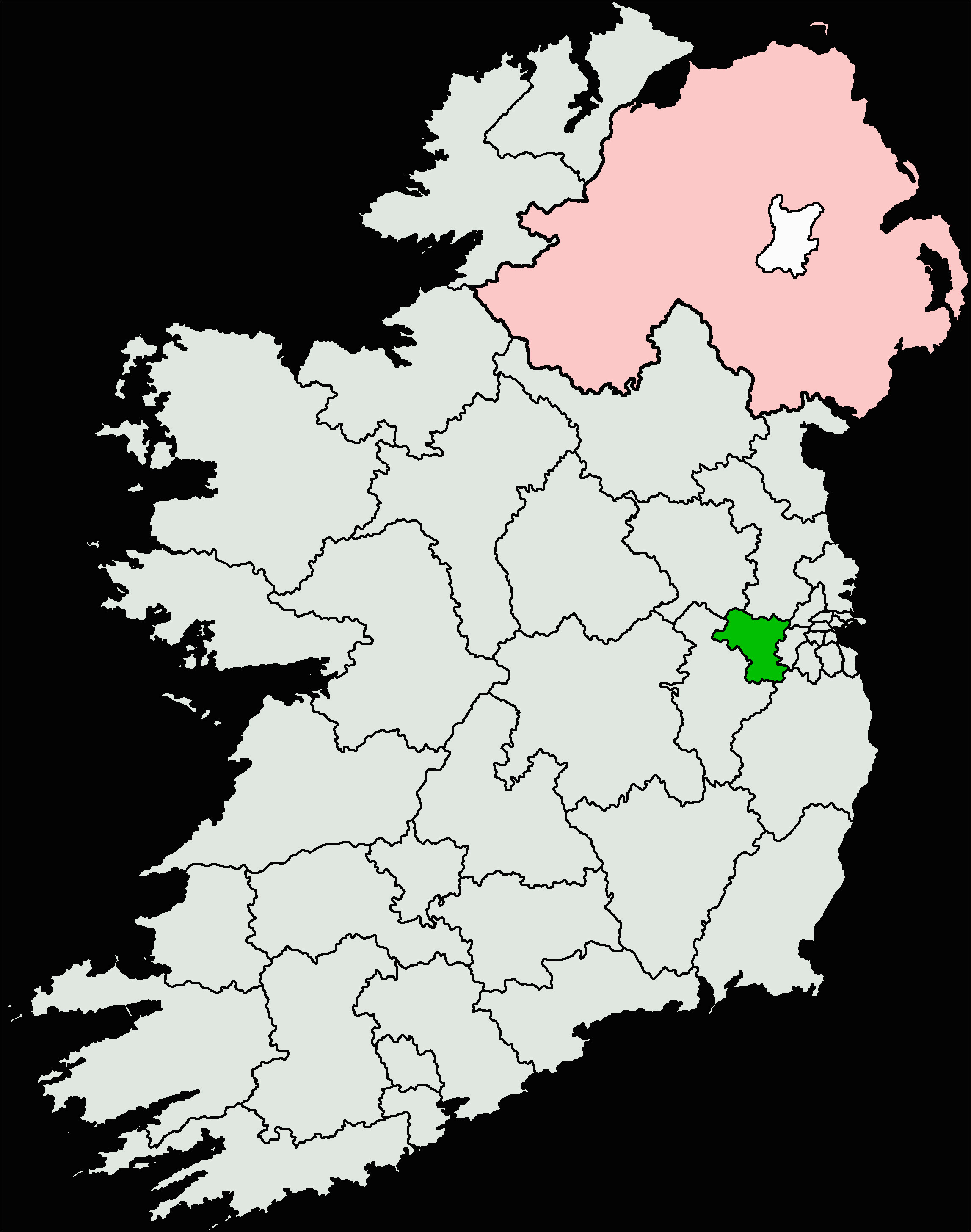 Map Of Kildare Ireland Kildare north Dail Constituency Wikipedia