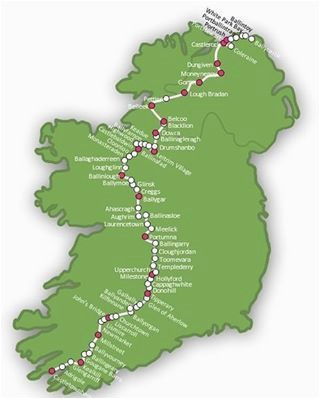 Map Of Kilkenny Ireland Map Of the 900km Ireland Way Hiking Trail Guidebook Available In