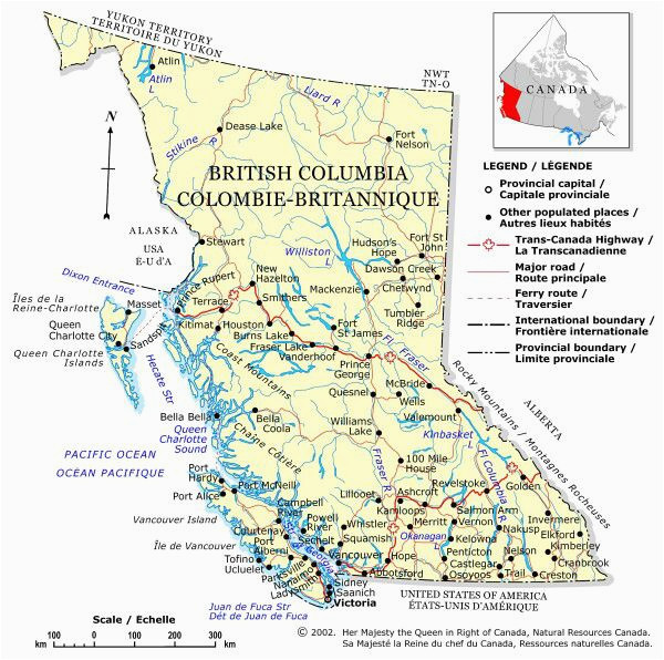 Map Of Kitimat Bc Canada Plan Your Trip with these 20 Maps Of Canada