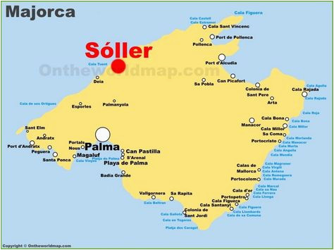 Map Of Majorca Spain Pinterest