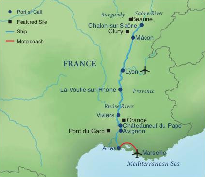Map Of Marseille France A River Cruise Of Provence Smithsonian Journeys